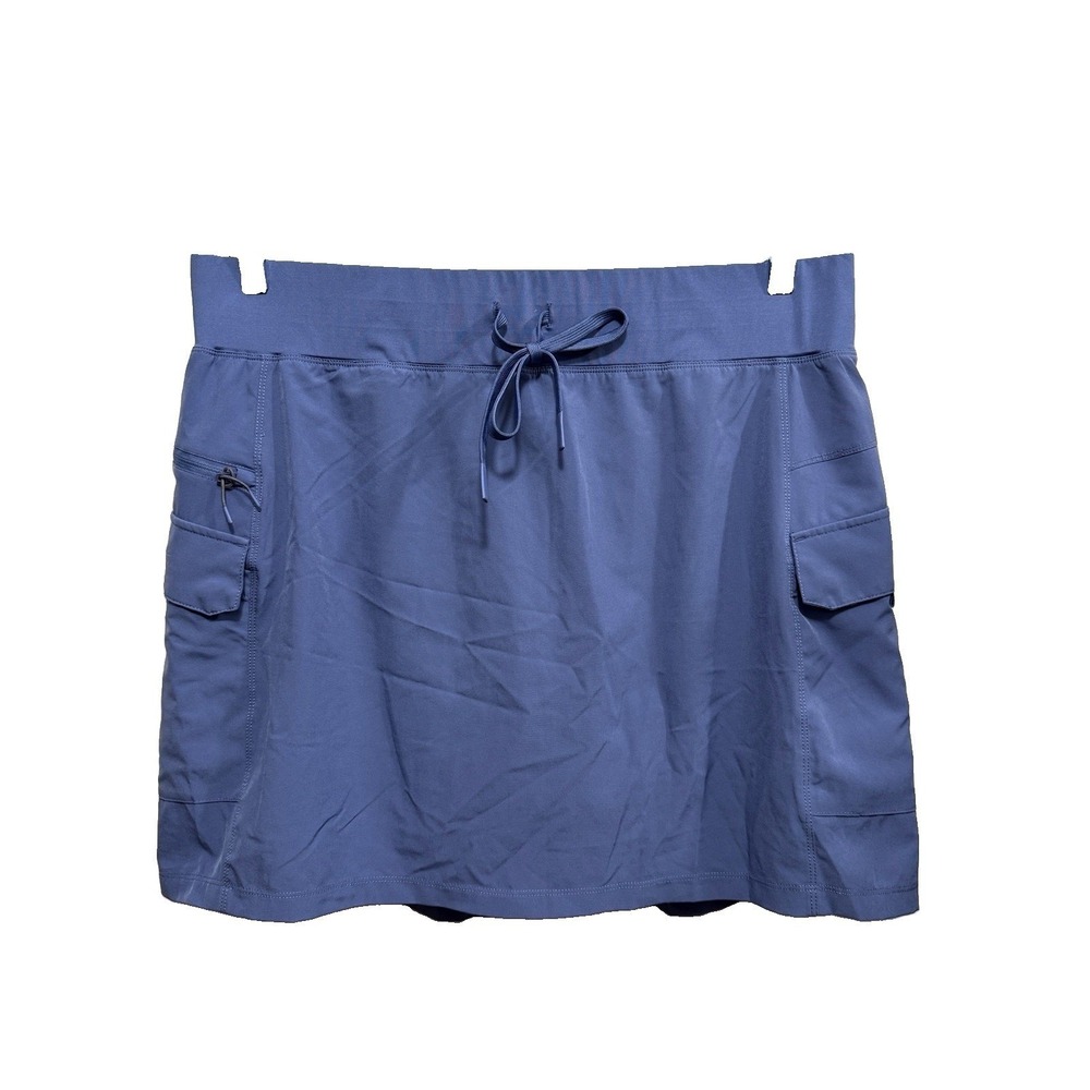 Gerry Women XL Blue Breezy Cargo Skort Athletic Tennis Golf Short Built in Liner
